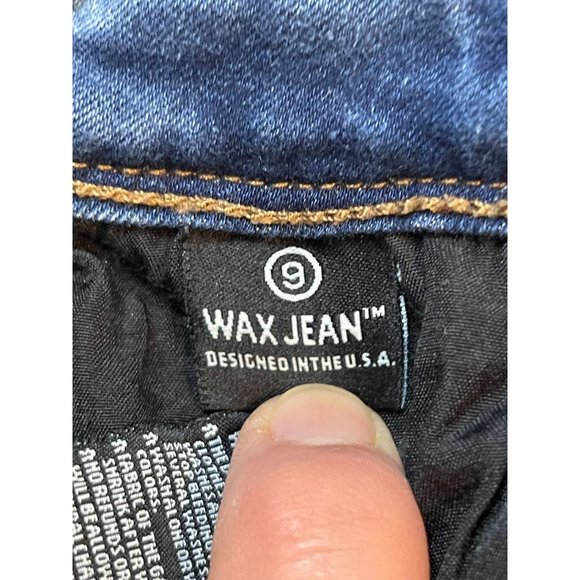Wax Jean Womens Jegging Jeans Stretch Mid Rise Five Design Pockets Blue Size 9 - Picture 11 of 11